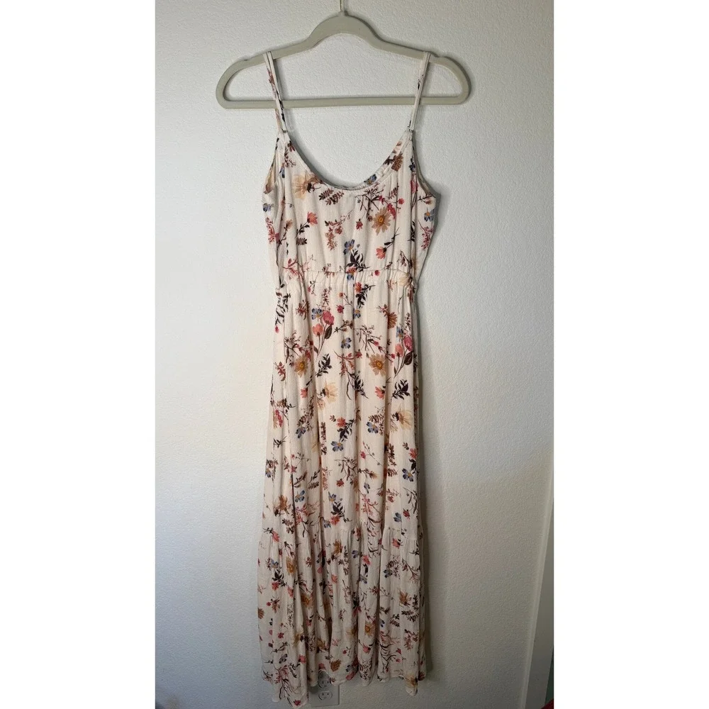 Abercrombie & Fitch White floral maxi dress